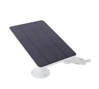 Fabater Pannello Solare per Telecamera di Sicurezza, Pannello Solare Impermeabile Ad Alta Efficienza PET Monocristallino da 10 W per Telecamere con Cavo da 9,8 Piedi e Staffa Regolabile, (1PC)