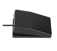 Fabater Pedale USB, Interruttore a Pedale Singolo, Interruttore a USB Ergonomico Ad Alta sensibilità con Cavo da 2 M per Computer, Giochi, Trascrizione, Multimedia