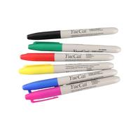 Fabater Pennarelli per Tatuaggi e Piercing per Marcatura e | Set di pennarelli per trucco permanente non tossici, punta fine, 6 colori, per l\'arte del tatuaggio