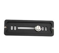 Fabater Piastra a Sgancio Rapido Vite con Anello a D da 1/4 di Pollice per Testa a Sfera per Treppiede per Fotocamera Standard, Cuscinetto in Gomma Antiscivolo in Lega di Alluminio CNC (120mm)