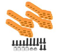 Fabater Piastra di Montaggio Ammortizzatore Regolabile per Auto RC da 4 Pezzi, Altezza Angolare in Lega di Alluminio Regolabile per Cingolato RC 1/10 SCX10, Set di Piastre di Base per Montaggio