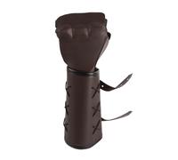 Fabater Polsino con Guanto retrò, Polsino Steampunk Regolabile, Cinturini da Cavaliere Medievale con Bracciale in Pelle Artificiale per LARP Halloween Cosplay Giochi di Ruolo Protezioni per le Mani