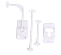 Fabater Porta della Porta D'ingresso del Sicurezza Estesa a 90 Gradi Fang per Rimorchi -Materiale Addominali Campervan (WHITE)