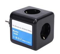 Fabater Prolunga per Presa, Caricatore da Muro da 2500 W Ed Estensore con Tipo C, 2 Porte USB, 3 Prese CA, Piccola Stazione di Ricarica per Elementi Essenziali per il Viaggio Sulle