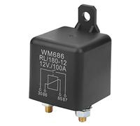 Fabater Relè di Avviamento per Auto Resistente 100A 12V DC Normalmente Aperto 2 Pin ON/OFF Relè di Controllo Batteria per Interruttore di Alimentazione Automatico Preriscaldamento Piccola Gru