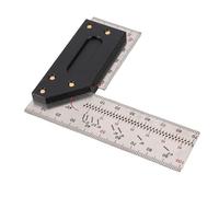 Fabater Righello Quadrato a L per Carichi Pesanti con Scala Chiara, Marcature Precise per la Lavorazione del Legno, la Realizzazione di Mobili, Acciaio Inossidabile 3,9 Pollici