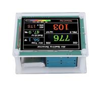 Fabater Rilevatore PM Sensore Professionale Accurato della qualità Dell'aria Interna per Home Office Display a Colori da 2,8 Pollici, PM2.5 PM1.0 PM10 Temperatura umidità USB C, PCB Acrilico