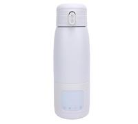 Fabater Scaldalatte Portatile Ricaricabile Scaldabiberon da Viaggio a Riscaldamento Rapido per Viaggi in Auto, Materiale in Acciaio Inossidabile (500 ml 5000 mAh)