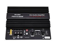 Fabater Scheda Amplificatore Audio per Auto, Modulo Bassi Subwoofer 600W, Pannello Amplificatore Mono Canale Ad Alta Potenza, Scheda Subwoofer Bassi Senza Perdita