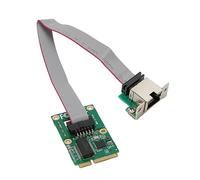 Fabater Scheda Controller di Rete Mini PCIe, Scheda NIC LAN RJ45 Stabile con Negoziazione Automatica 10/100/1000Mbps, Gigabit Ethernet con Design PCB Diviso per Computer Desktop OS X
