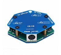 Fabater Scheda di Espansione Interfaccia Dati CE-19, Compatibile con Ricetrasmettitore a Onde Corte G90 G1M X5105 XPA125B, Porta DIN8 in Jack Stereo Standard da 3,5 Mm