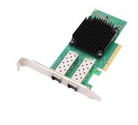 Fabater Scheda di Rete Ethernet PCI Express 3.0 X8 a Doppia Porta per Data Center e Cloud Computing, Set di Chip ConnectX 5 EN per Virtualizzazione e Archiviazione, con Basso Consumo Energetico -