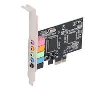Fabater Scheda PCIe Interna 5.1 per PC 7, Scheda PCI-e Stereo 3D, Adattatore PCI Express Chip CMI8738 a 32/64 Bit