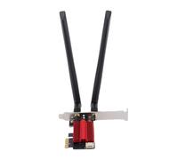 Fabater Scheda WiFi, Scheda Wireless WiFi 7 PCIe, Supporto Adattatore di Rete Desktop per Window 10 11 Doppia Antenna 8dBi, Banda 6400Mbps 6G 5G 2.4G