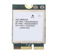 Fabater Scheda Wireless WiFi 6E, Modulo WiFi Bluetooth 5.2 Tri Band 2.4Ghz 5Ghz 6Ghz 4200Mbps, Adattatore di Rete per Wins 10 11, Include Antenna 8dBi, Interfaccia M. NGFF