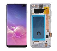 Fabater Schermo LCD per Telefono da 6,4 Pollici per S10 Plus, SM G975F G975U G975W G975A, Gruppo Touch Screen Digitalizzatore con Cornice, Identificazione delle Impronte Digitali