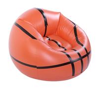 Fabater Sedia da Basket Gonfiabile Portatile, Divano Gonfiabile Ergonomico in PVC per Camera da Letto, Balcone, Spiaggia, Piscina, Festa, Interno Ed Esterno, Arancione