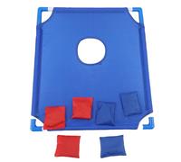 Fabater Set da Gioco in Plastica Corn Hole per Allenamento al Lancio e Gioco Sicuro, Adatto per Spiaggia e Campeggio, Migliorando la Coordinazione e L'interazione Genitore-Figlio (Blue)