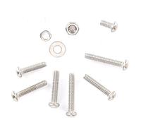 Fabater Set di Dadi a Vite in Acciaio Inossidabile 304 da 600 Pezzi, Assortimento di Bulloni a Esagono Incassato con Rondelle Elastiche Piatte, Kit di Elementi di Fissaggio Antiruggine per