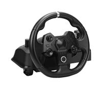 Fabater Set Volante e Pedaliera Driving Force, Volante da Gioco Regolabile da 11" per Console di Gioco, PC, Attacco Desktop Stabile