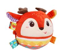 Fabater Sonaglio a Mano di Peluche, Morbido Giocattolo Sensoriale per Bambini, Peluche Musicale in Tessuto Ultra Morbido per Neonati, Promuove le capacità Motorie e la Regolazione Emotiva, Tocco