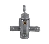 Fabater Sostituzione Dell'interruttore del Rubinetto della Benzina del Motociclo in Alluminio Durevole per la Protezione del Serbatoio del Rubinetto del Carburante Usurato Argento 4,1 X 4,6 Cm