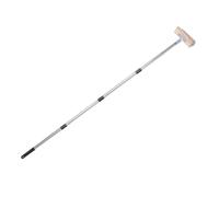 Fabater Spazzola in Filo di Acciaio Inossidabile, Efficace Rimozione Muschio, Scopa per Patio Esterno, Lavapavimenti con Manico Lungo per Giardino, 4 Pali di Prolunga Inclusi (20 cm / 7,9 pollici)