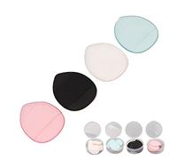 Fabater Spugne per Trucco Mini Triangolo per Piumino Cosmetico Misura Dito, 20 Pezzi Piumini per Cipria in 4 Colori per Sfumare i Contorni, Pori Uniformi, Forte Presa della Polvere, Morbida Spugna
