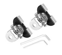 Fabater Staffa Universale per Luci da Lavoro a LED per Cofano Auto in Ferro da 2 Pezzi, Supporto Regolabile per Lampada da Lavoro Fuoristrada con Cuscinetto in Gomma, Antiruggine e Antiscivolo, Fori