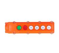 Fabater Stazione di Controllo Remoto per Paranco con Controller per Gru a 6 Vie, Interruttore a Pulsante COB-62A, Interruttore di Controllo Pendente IP65 Durevole 220V/500V per Paranco Elettrico