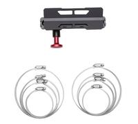 Fabater Supporto per estintore a sgancio rapido, supporto per estintore regolabile in alluminio per UTV, compatibile con TJ JK JL JKU X3 universale (BLACK)