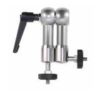 Fabater Supporto per Monitor Magic Arm, Struttura Robusta e stabilità per Display LCD a LED per Operatori Video, Lega di Alluminio Grigia + Acciaio Inossidabile (RJ087 da 7 pollici)