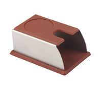 Fabater Supporto per Pressino per caffè in Acciaio Inossidabile con Base in Silicone, Supporto per Pressino per caffè da 5,5x2,95x2,56 Pollici Pressatura Senza Disordine - Strumento Portatile e