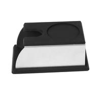 Fabater Supporto per Pressino per caffè in Acciaio Inossidabile con Base in Silicone, Supporto per Pressino per caffè da 5,5x2,95x2,56 Pollici Pressatura Senza Disordine - Strumento Portatile e