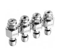 Fabater Supporto Ugelli per Idropulitrice, Ugelli per Idropulitrice 4 modalità di Spruzzo 4 GPM in Acciaio Inox per Collegamento Rapido, for Accessori per (Silver)