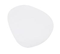 Fabater Tappetino per Mouse Lavabile in Pelle PU Compatto e Portatile con Base in Gomma Antiscivolo per Ufficio Domestico 22,2x18,1 Cm (WHITE)