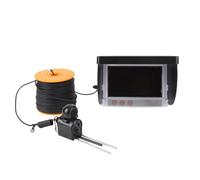Fabater Telecamera da Pesca Subacquea 1080P con Schermo Ad Alta luminosità per Pesca in Zattera e Acquacoltura Display da 4,3" con Cavo da 50 M