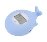Fabater Termometro per Vasca da Bagno per Bambini a Forma di Balena, Allarme Intermittente Silenzioso Termometro per Temperatura dell'acqua da Bagno per Neonati Giocattolo Galleggiante, Display LCD