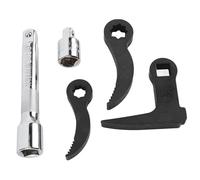 Fabater Teste Adattatrici Versatili per Piede di Porco 1/2 e 3/8 Stella con Chiave per Leva a Dente di per Professionisti Meccanici e Appassionati di Fai da Te