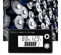 Fabater Tester Indicatore capacità Batteria LCD 12V, Voltmetro Display Digitale Universale per Batteria Al Litio 8V-100V, Piombo-acido NiMH, Schermo LCD a Colori (#2)