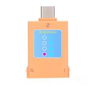 Fabater Tester USB C Misuratore di Potenza, Tester di Tipo C, di Ricarica Rapida Multiprotocollo con Schermo a Colori per Caricabatterie, Telefoni, Laptop (B10 Arancione)