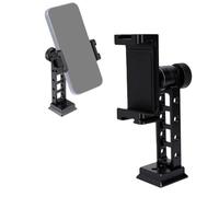 Fabater Treppiede per Telefono, Doppia Slitta Fredda con Filettatura 1/4 | Asta per Selfie, Supporta Larghezze da 60 a 90 Mm, Supporto per Telefono in Lega di Alluminio CNC, Leggero 164G, Fori