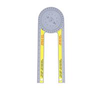 Fabater Troncatrice Goniometro Cercatore Angolare Ad Alta Precisione Ruotabile a 360° con 2 Scale, Strumento di Misurazione Portatile per la Lavorazione del Legno per Falegname, Idraulico e Bricolage
