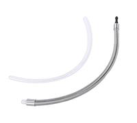 Fabater Tubo del Latte di Ricambio per Macchina da caffè, Tubo del Latte in Acciaio Inossidabile e PC, Involucro del Tubos del Lattes per Jura WE8 E6 D6 Z8 Z6 Cool Control (Adattatore hp1s)