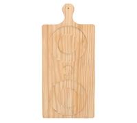 Fabater Vassoio per Sale in Legno di Alta qualità con Ciotola in Acciaio Inossidabile - Pratico Bordo in Vetro per Riunioni in Stile café Resort - Ciotola in Pino da 40 Ml Inclusa