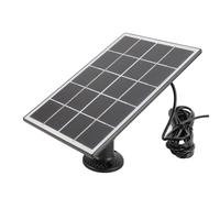 Fabater Video Durbelll Solar Pannel Charge 3W Silicina Monocristallina, Funzionamento a Lungo Termine per la Telecamera di Sicurezza, Pannello Solare Leggero per il Timbro nel Timbro (BLACK)