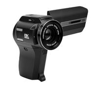 Fabater Videocamera, Fotocamera Digitale WiFi 8K 75MP per Vlog, Zoom Digitale 8X e Zoom Ottico 5X, Videocamera DV con Schermo Flip da 3 Pollici per Principianti
