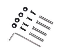 Fabater Viti Ventola Case Computer, Viti di Montaggio Ventola CPU Anodizzata in Lega di Alluminio con Rondelle, per Ventole di Raffreddamento Case PC da 25mm 30mm Radiatore (BLACK)