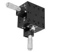 Fabater XY Linear Stage Tavolo di Scorrimento Manuale Piattaforma di Taglio Piattaforma a Rulli Incrociati Linear Stage 60x60mm Precisione 0,01 Mm Regolazione Micrometrica
