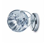 Fabbian Beluga Colour Lampada da parete o soffitto 1 fuoco, traslucido chiaro